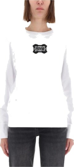 Versace Jeans Couture Dame Gensere & Hettegensere Hvit L,