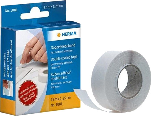 HERMA double-sided tape - 16 mm x 12 m