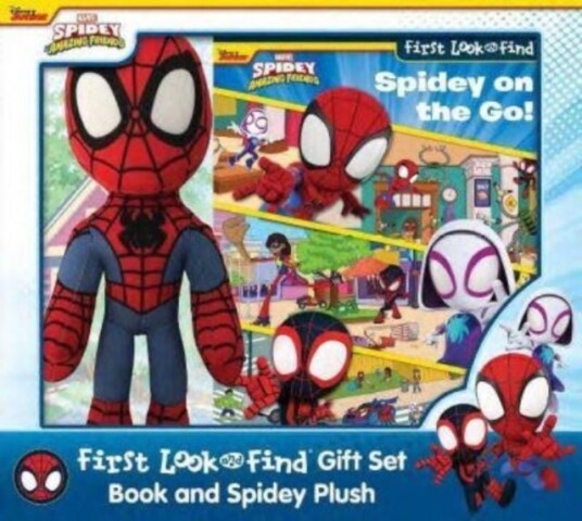 Disney Junior Marvel Spidey & His Amazing Friends First LF Book Box Plush Gift Set Disney Junior Marvel Spidey & His Amazing Friends First LF Book Box Plush Gift Set