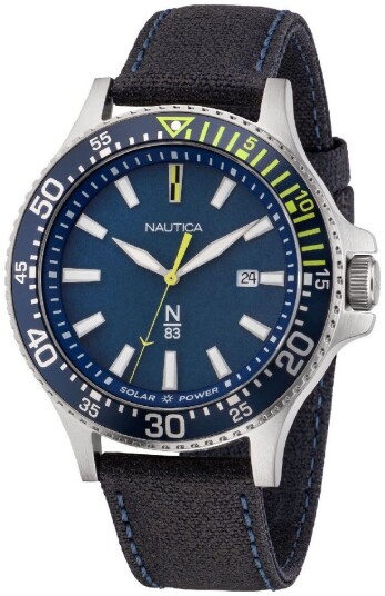 Nautica Herreklokke NAPCBF202 N83 Blå/Tekstil Ø43 mm