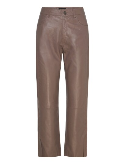 DEPECHE Bindydep Hw Pants 7/8 Length Straight Leg Brown 38 DEPECHE Bindydep Hw Pants 7/8 Length Straight Leg Brown 38