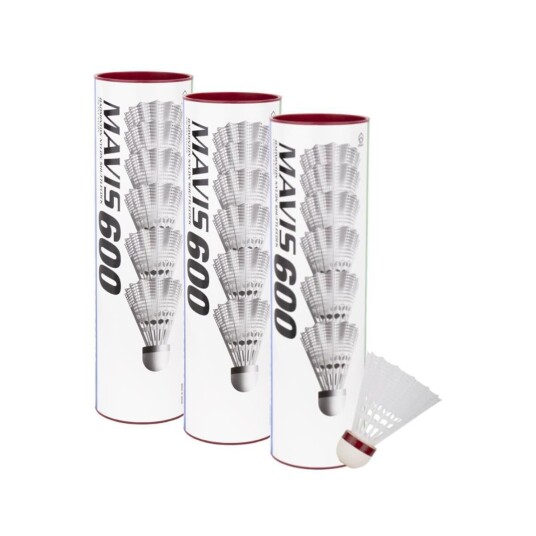 Yonex Mavis 600 Fast White 3 rør