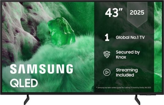 Samsung 43" Q7F3 4K QLED Smart-TV med HDR og KI-oppskalering