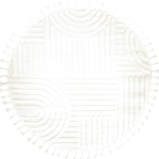 Runde tepper Campbell offwhite Størrelse: Ø 160 cm Runde tepper Campbell offwhite Størrelse: Ø 160 cm