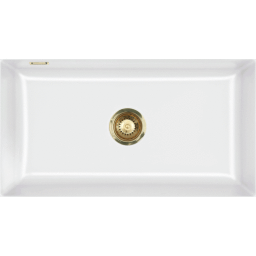 Lavabo Mera 80U kjøkkenvask 77,6x44,1 cm blank hvit Lavabo Mera 80U kjøkkenvask 77,6x44,1 cm blank hvit