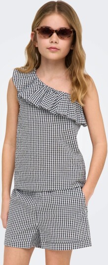 Kids Only Kogsmilla S/L Oneshoulder Top Wvn Black 128