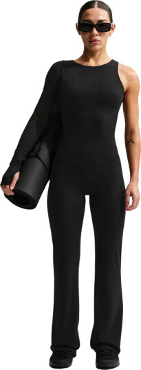 Nike Zenvy High Waisted Flared Leggings Sort L