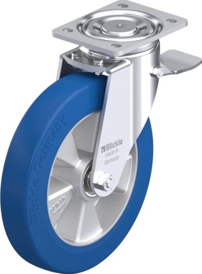 Blickle Styrehjul Med Bremse 741601 Lh-Albs 250K-St, Hjuldiameter 250 Mm, Bæreevne (Maks.) 850 Kg, 1 Stk
