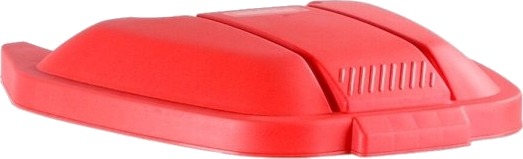Låg Rubbermaid 56X51,5X8cm Rød Plast Til Tohjulet Container