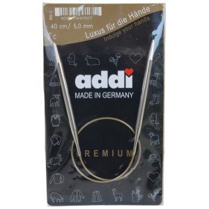 Addi Turbo Rundpinner Messing 40cm 5,00mm / 15.7in US8 Addi Turbo Rundpinner Messing 40cm 5,00mm / 15.7in US8