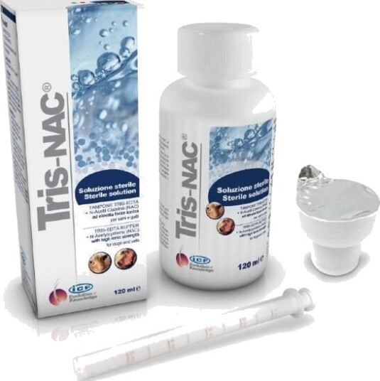 ICF Tris-NAC Øre- og Hudrens 120 ml for Hund