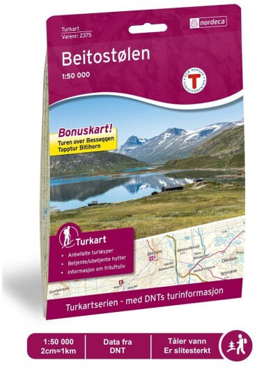 Ugland IT Nordeca Beitostølen 1:50 000 Turkart Ugland IT Nordeca Beitostølen 1:50 000 Turkart