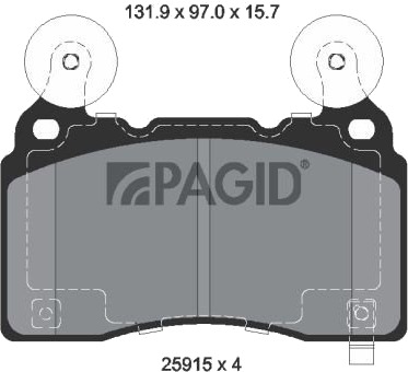 Bremseklosser PAGID T2765N
