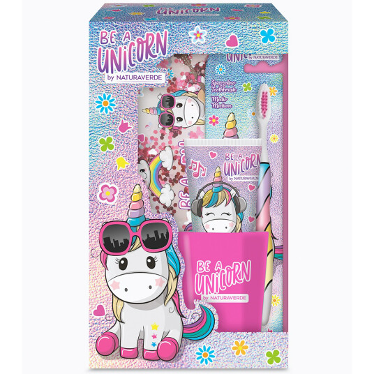 Be a Unicorn tannpleiesett 4 deler NATURAVERDE