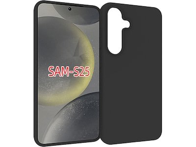 iiglo Galaxy S25 Silikondeksel sort