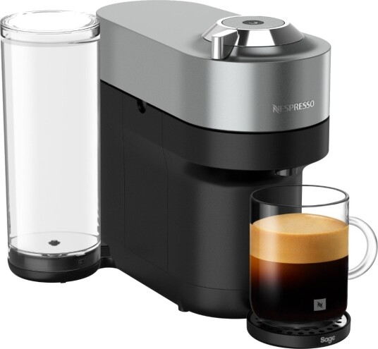 Nespresso Vertuo POP+ Deluxe kapselmaskin by Sage titan Nespresso Vertuo POP+ Deluxe kapselmaskin by Sage titan