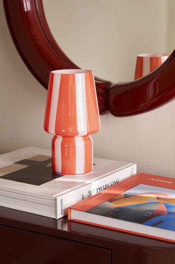 Ellos Home   Bordlampe Carlo   Rød