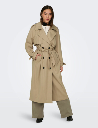ONLY Onlchloe Trenchcoat Double B. Otw Noos - Brown - XL