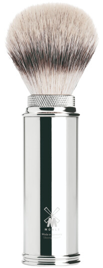 Mühle Silvertip Fibre reisebarberkost forkrommet messing