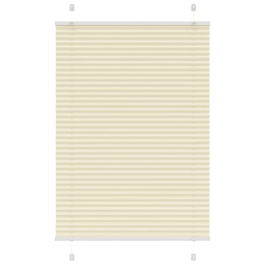 plisségardin krem 90x150 cm Stoff Bredde 89,4 Polyester