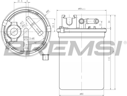 Drivstoffilter BREMSI FE0780 Drivstoffilter BREMSI FE0780
