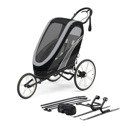 Løpevogn Cybex Zeno One Box Black Ink. Skisett