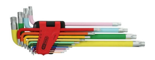 Ks Tools Spoiler-Torx Vinkelskrutrekkersett 14 Stykker Kromfarget Stål 2,5 Kg