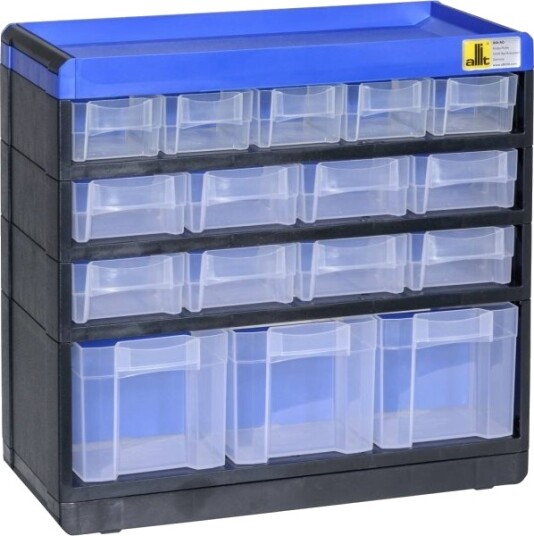 Allit 464600 Magasin For Smådeler Varioplus Pro B X H X D 300 X 285 X 135 Mm Sort/Blå 1 Stk