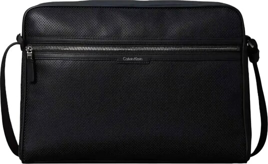 Calvin Klein Perforated Laptop Flight Bag Black ONE SIZE