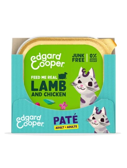Edgard & Cooper Kattemat Lam og Kylling 85 g - Kornfri Paté for Voksne Katter