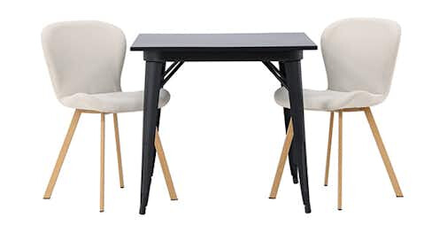 Spisegruppe Venture Home Tempe med 2 stk Lilja Stoler