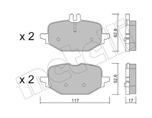Bremseklosser METELLI 22 1359 1