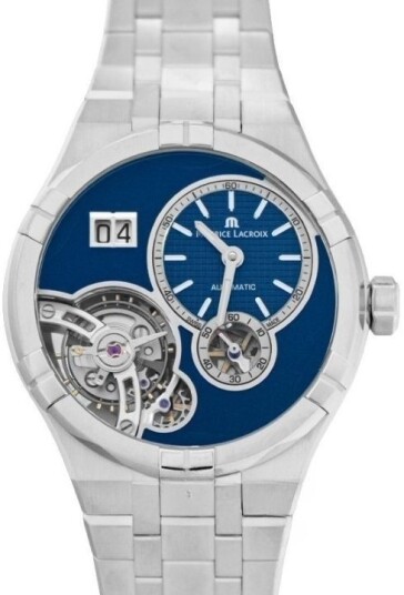 Maurice Lacroix Herreklokke AI6118 SS00E 430 C Aikon Blå/Stål Ø45