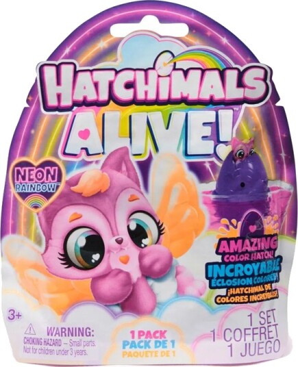 Hatchimals Alive Neon Rainbow 1 Pakning Overraskelsesfigur