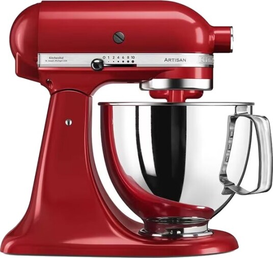 KitchenAid Artisan 4,8L Kjøkkenmaskin Rød 300W KSM125PSEER