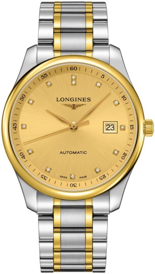 Longines Herreklokke L2.893.5.37.7 Master Gull/Gulltonet stål Ø42 mm