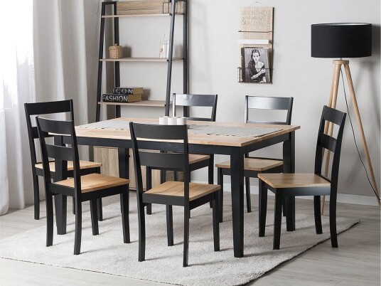 Georgia Spisebord 150 cm - Svart