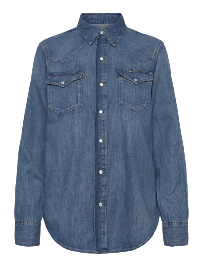 Polo Ralph Lauren Denim Western Shirt - Blue - XL