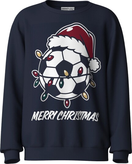 Name It Nkmvoluf Ls Nreg Sweat Bru   NAVY BLAZER   134 140