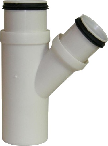 Smartline 50/40 mm PP gren 45 grader off white