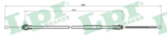 Tautrekk håndbremse LPR C0611B
