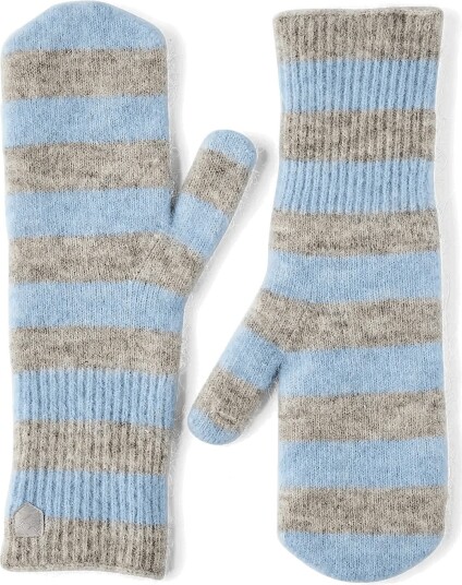 Hestra Moritz Stripe Mitt   LIGHT BLUE/GREY   8