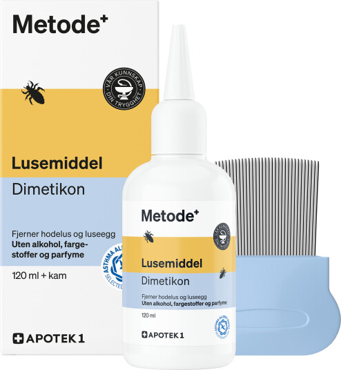 Metode lusemiddel med kam 120 ml
