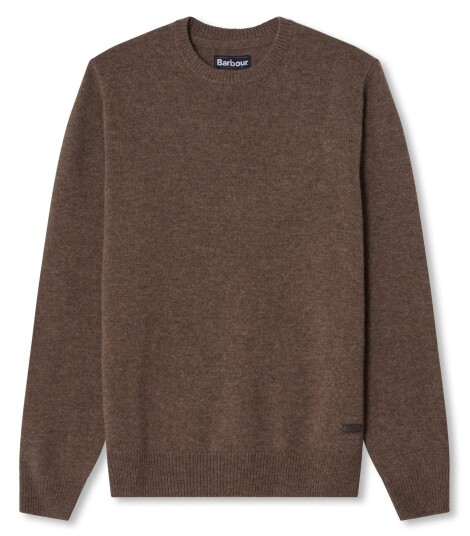 Barbour Essential Patch Genser med rund hals Stone