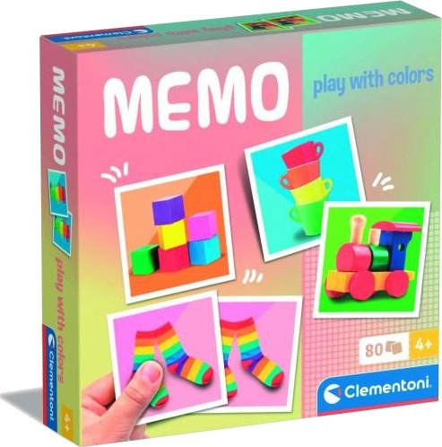 Clementoni Memo Fargepar 80 Kort Memoryspill 3+ År