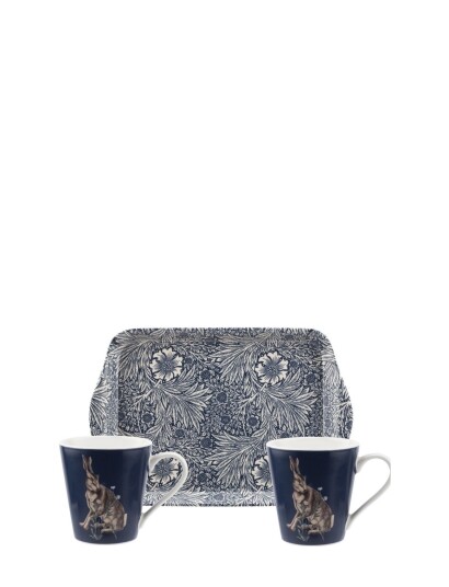 Morris & Co Wightwick Mug & Tray Set - Blue - ONE SIZE Morris & Co Wightwick Mug & Tray Set - Blue - ONE SIZE