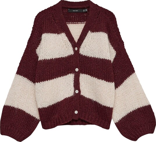 Vero Moda Kardigan Vmmaybe Ls V Neck Button Cardigan N Rød