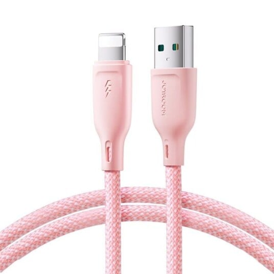 Joyroom Multi-Color USB-kabel 3A 1m - Rosa