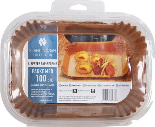 Scandinavian Collection bakepapir til airfryer (100-pk) 5740007810336