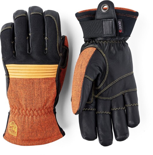 Hestra Couloir 5 Finger Brick Red/Black, 11